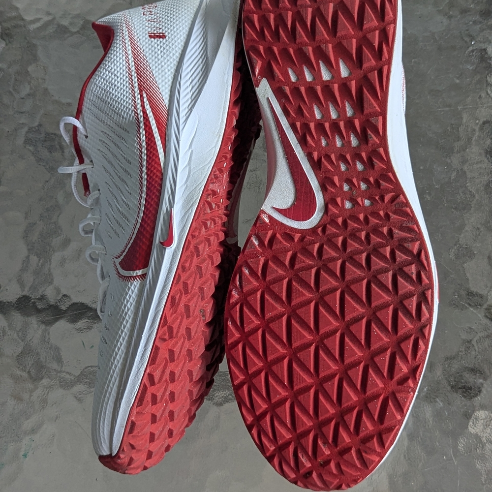 Nike Vapor Edge Pro Turf - Men's White and Red Athletic Shoes